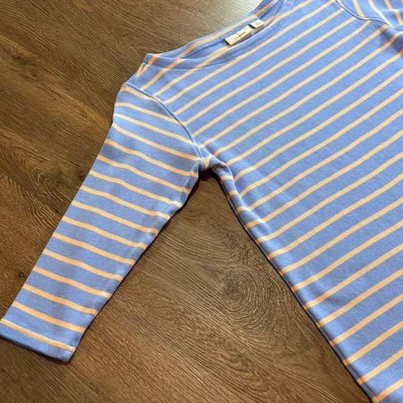 L.L. Bean Women’s Rib-Knit 3/4 Sleeve Top - Picture 5 of 6